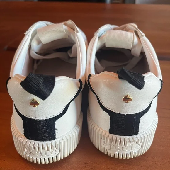 Kate Spade-K As In Kate Court Sneakers US 10B
EUR40.5 Black & White leather logo - Picture 6 of 15